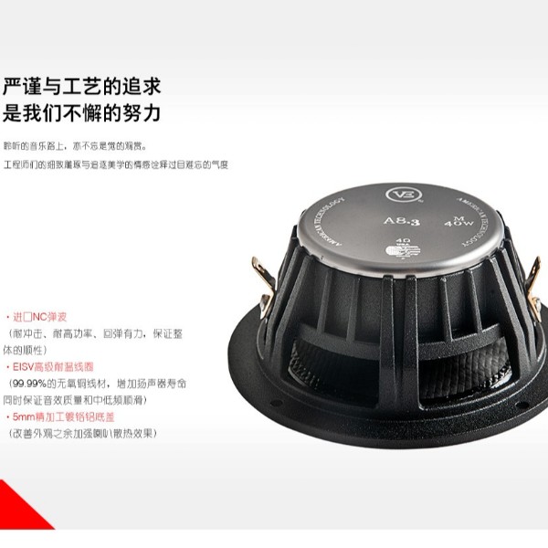 威格汽车音响A8.3M发烧级系列中音喇叭